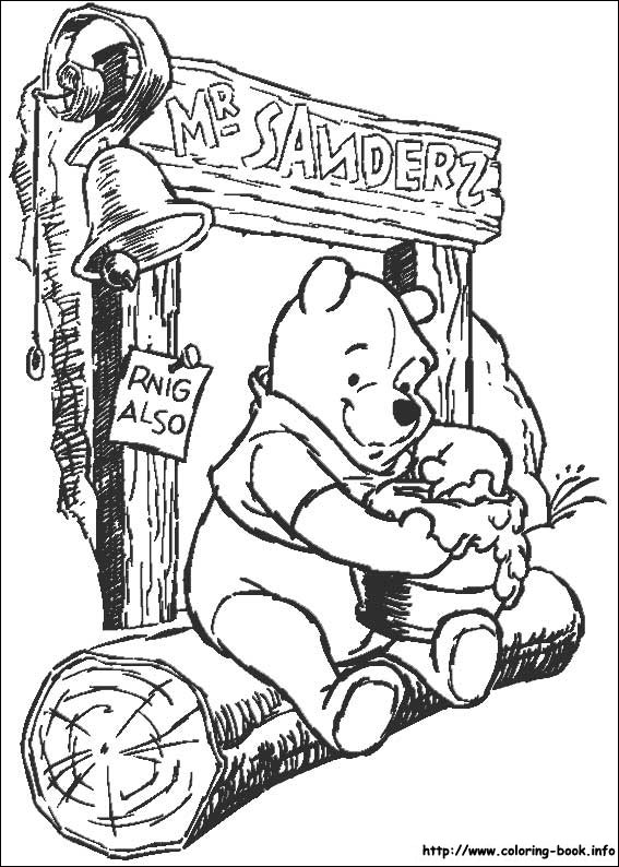 Winnie the Pooh coloring picture